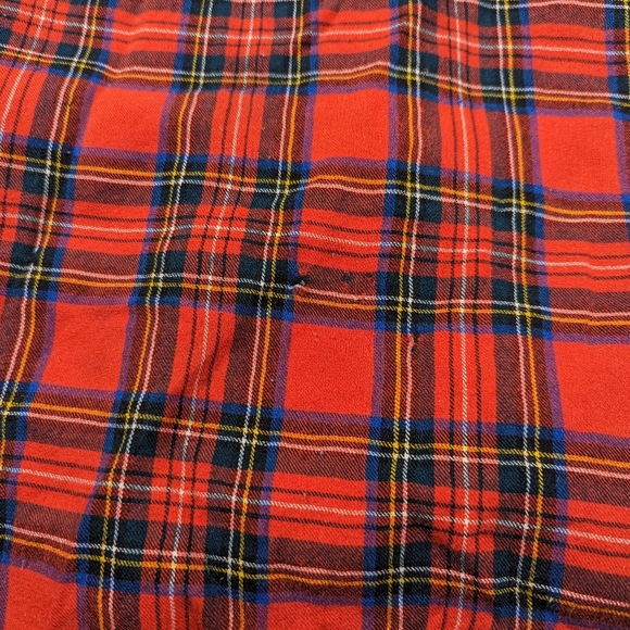 Vintage 60s Brooks Brothers Wool Blend Flannel Shirt Men's Large Plaid Red - Picture 4 of 8